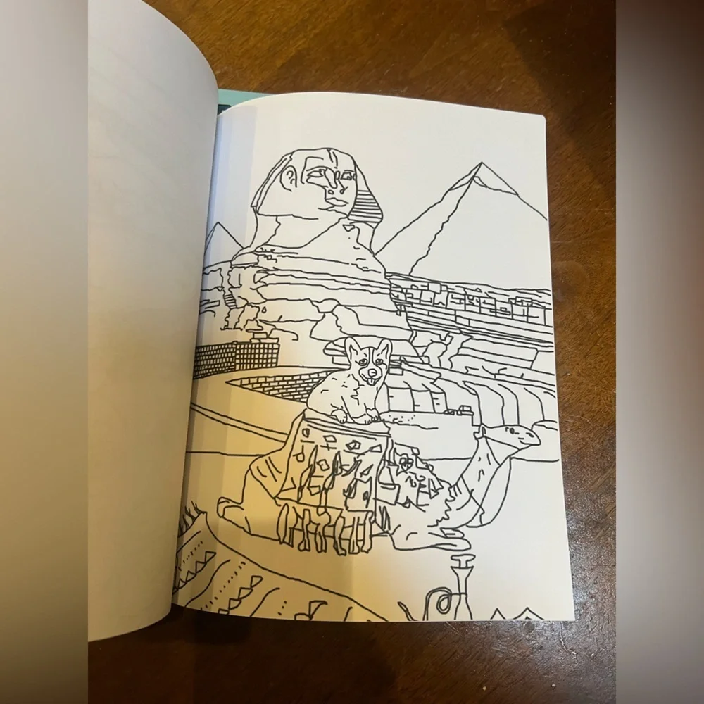 Set of 5 Corgis Coloring Books